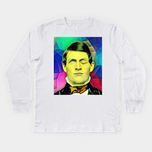 Phineas Gage Colourful Portrait | Phineas Gage Artwork 7 Kids Long Sleeve T-Shirt